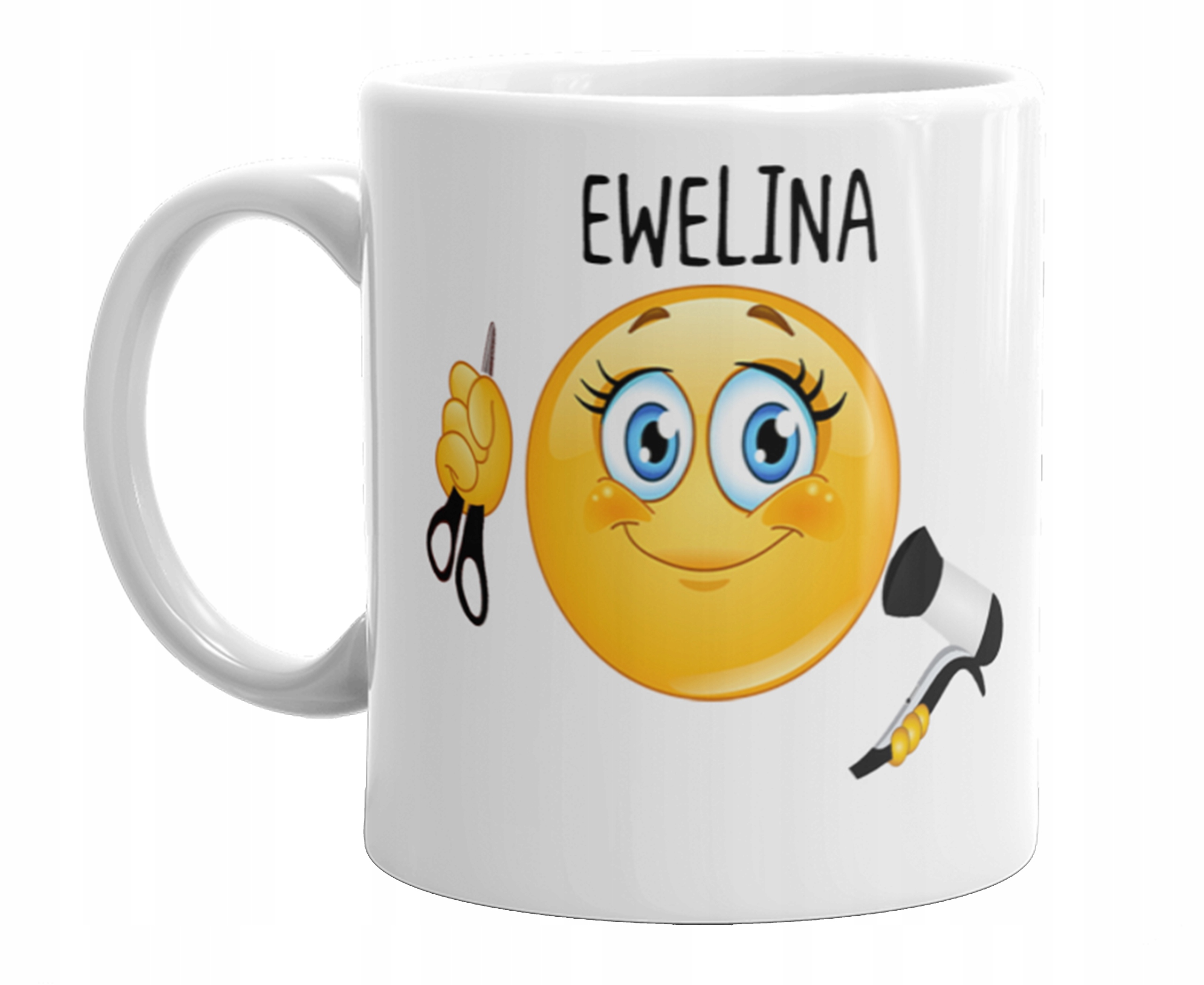 

Kubek Fryzjerki Emotikon Emotki Imię + Kartonik