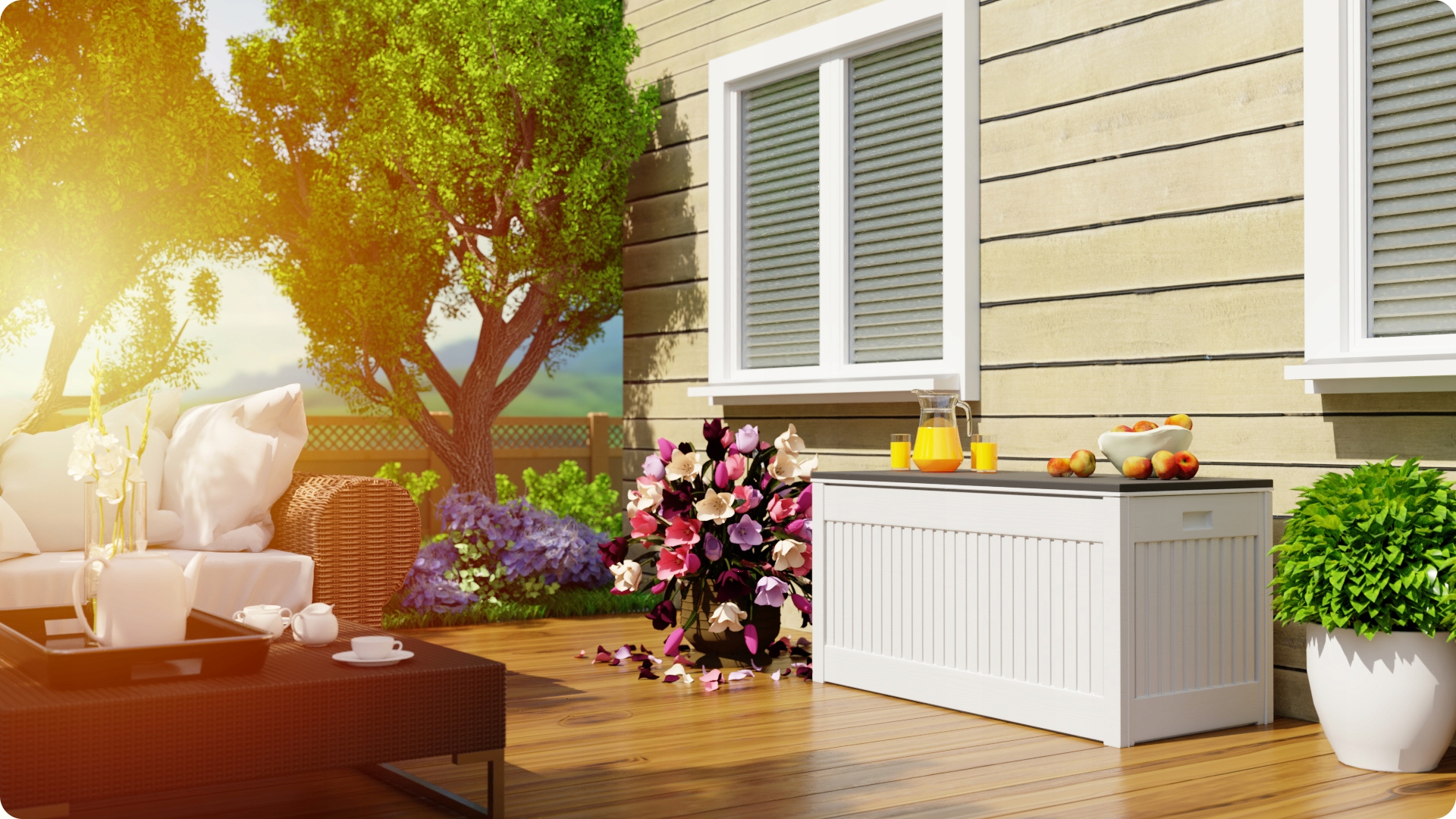 SKRZYNIA OGRODOWA KUFER TARAS BALKON PLONOS 270L EAN (GTIN) 5902854516636