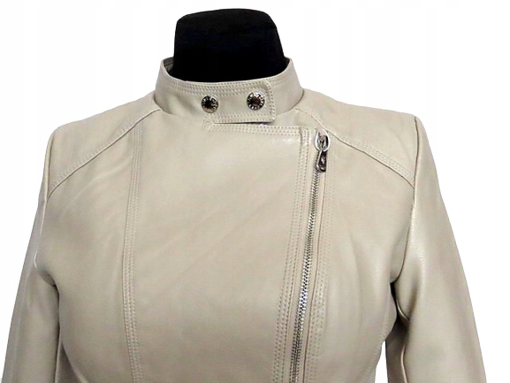 Новинка * куртка RAMONESKA Eco Leather S 36 бежевая * * Sleeve long sleeve