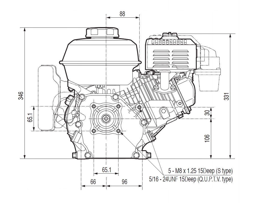 Silnik spalinowy 5,5 KM Zagęszczarka HONDA GX160