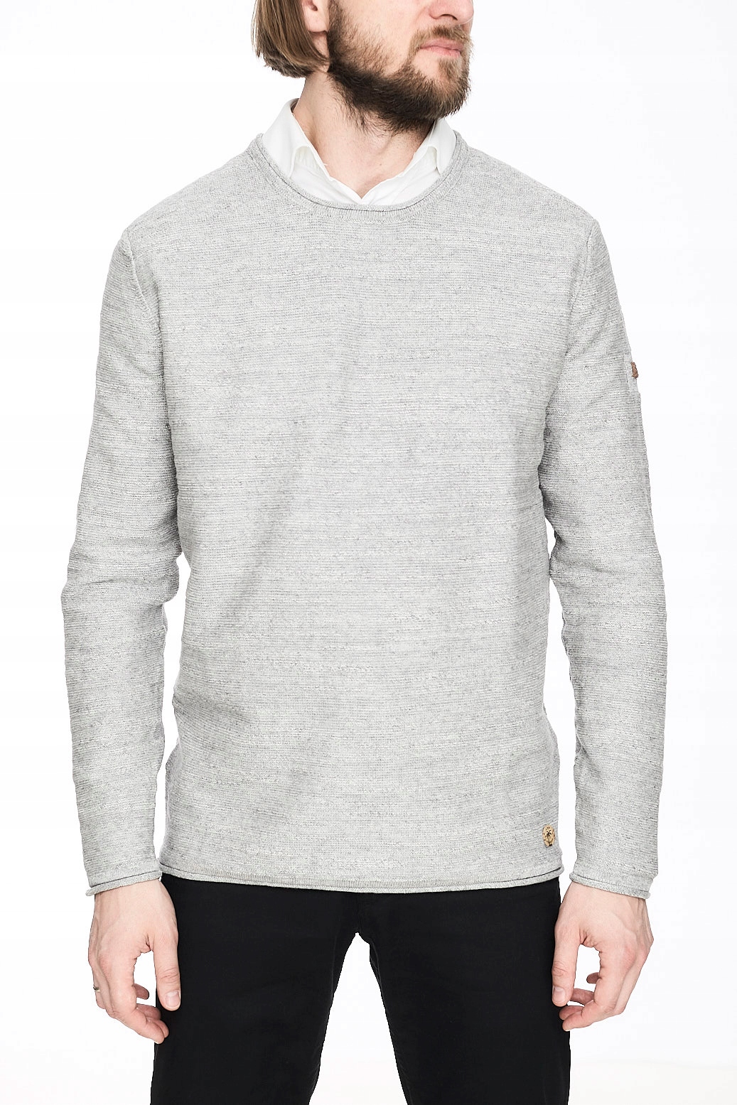 

Sweter Męski Camel Active Szary C-neck Bawełna XXL