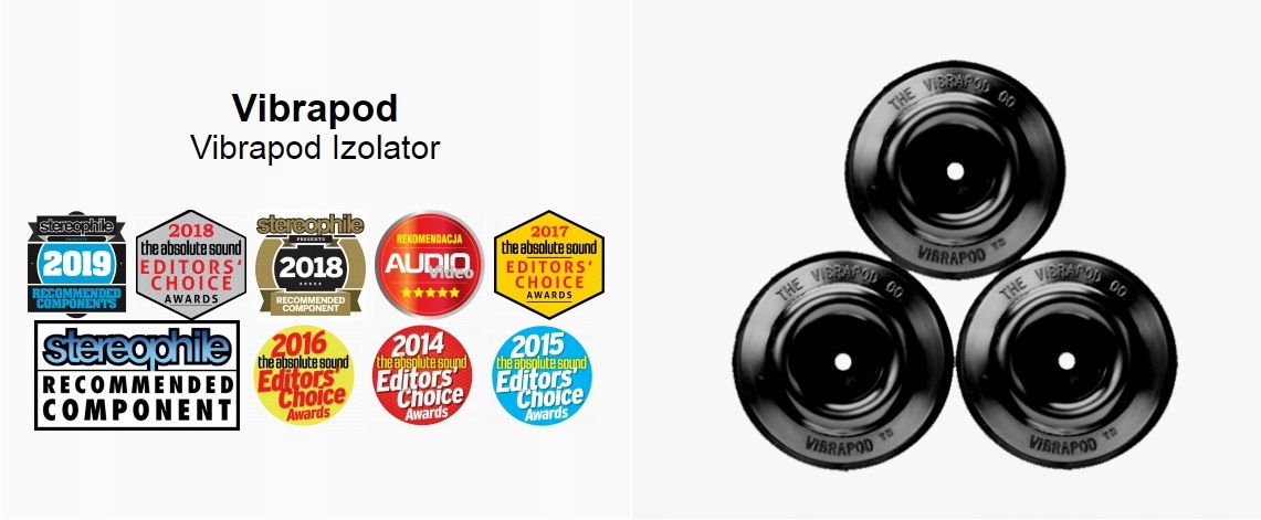 VIBRAPOD ISOLATORS stopki antywi. Model 3 , 4szt Kod producenta Isolators 3