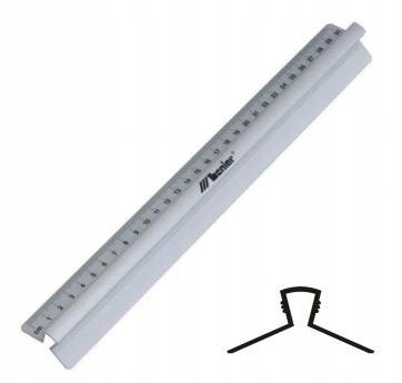 

Linijka 15 cm Leniar z uchwytem alum. 30315