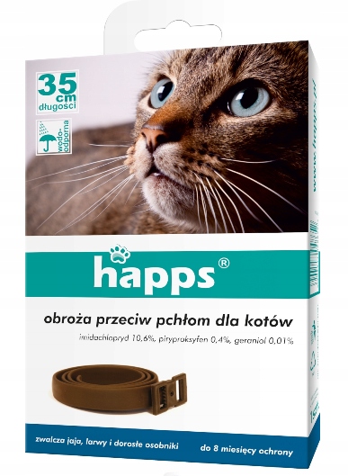 

Happs Obroża Przeciw Pchłom Dla Kotów 35CM!