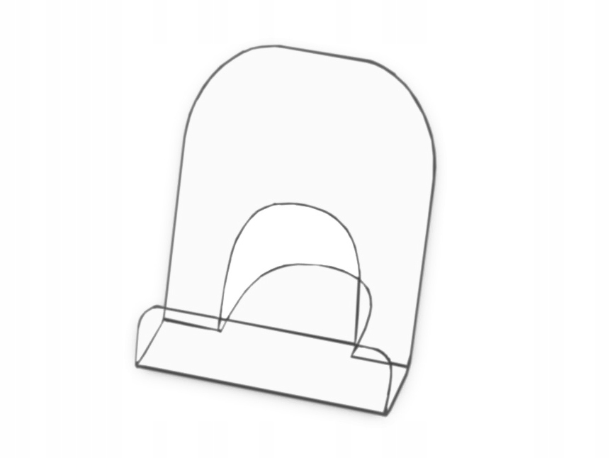 STOJAK PODSTAWKA - TELEFON, NAWIGACJĘ z PLEXI 2mm
