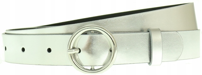 

Skórzany skóra szeroki Pasek Spodni Srebrny kolory