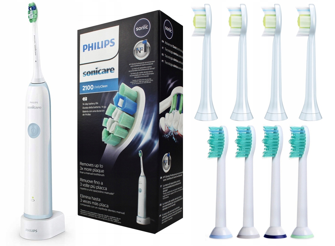 

Philips Sonicare Szczoteczka Soniczna + 9 Końcówek
