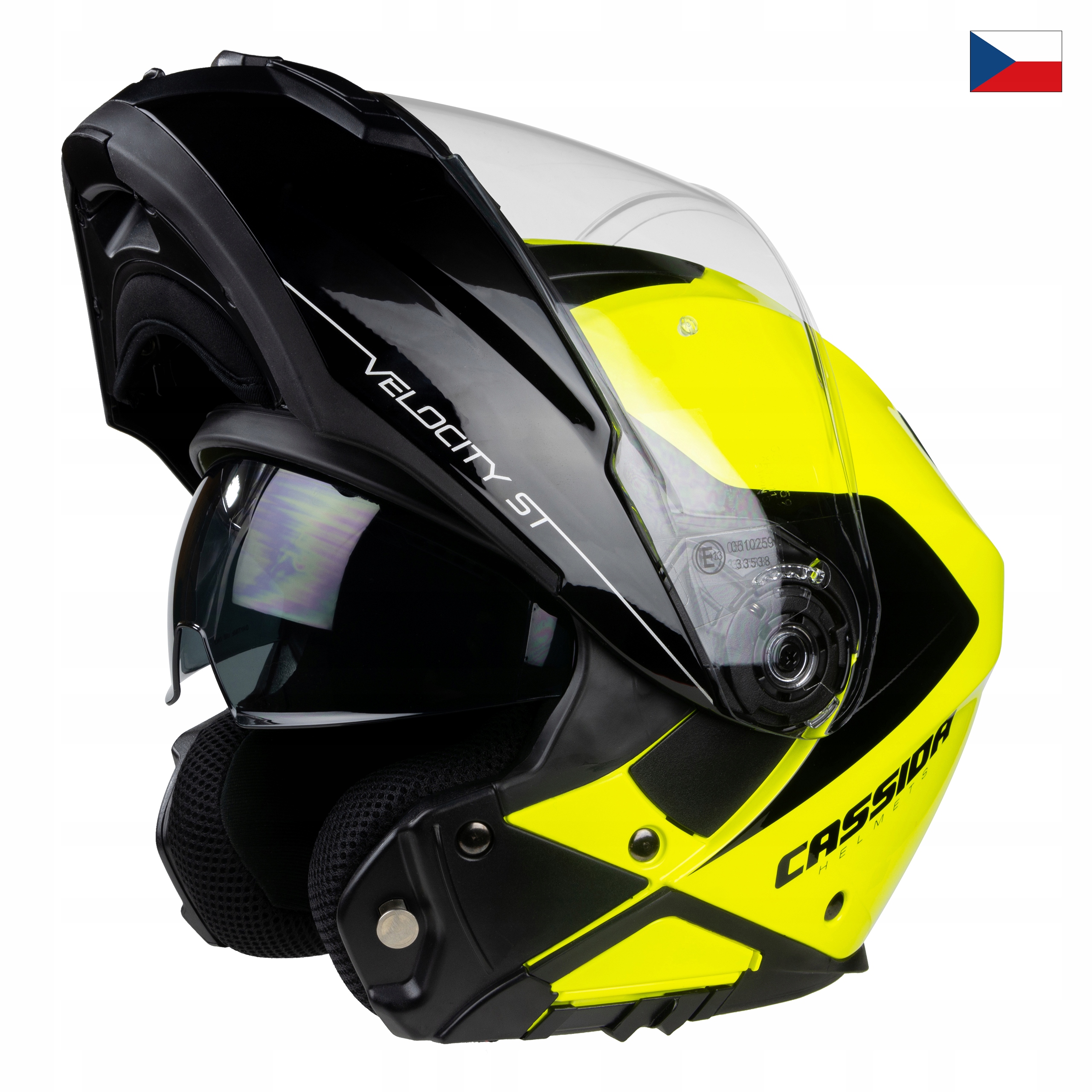 CASSIDA MOTOCYKLOWY KASK FLIP-UP V-CITY + PINLOCK Homologacja europejska ECE R22-05