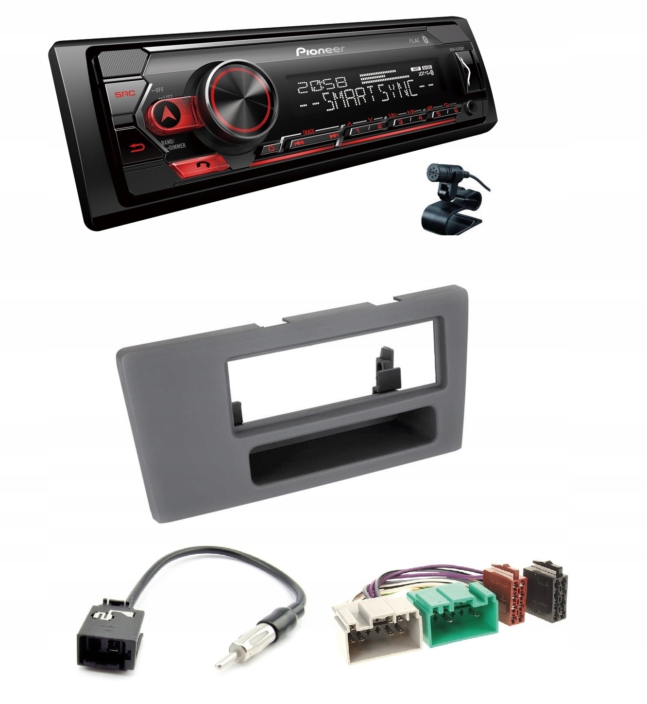 Pioneer MVH-S420BT Autorádio Aux Usb MP3 Bluetooth pre Volvo S60 V70 XC70