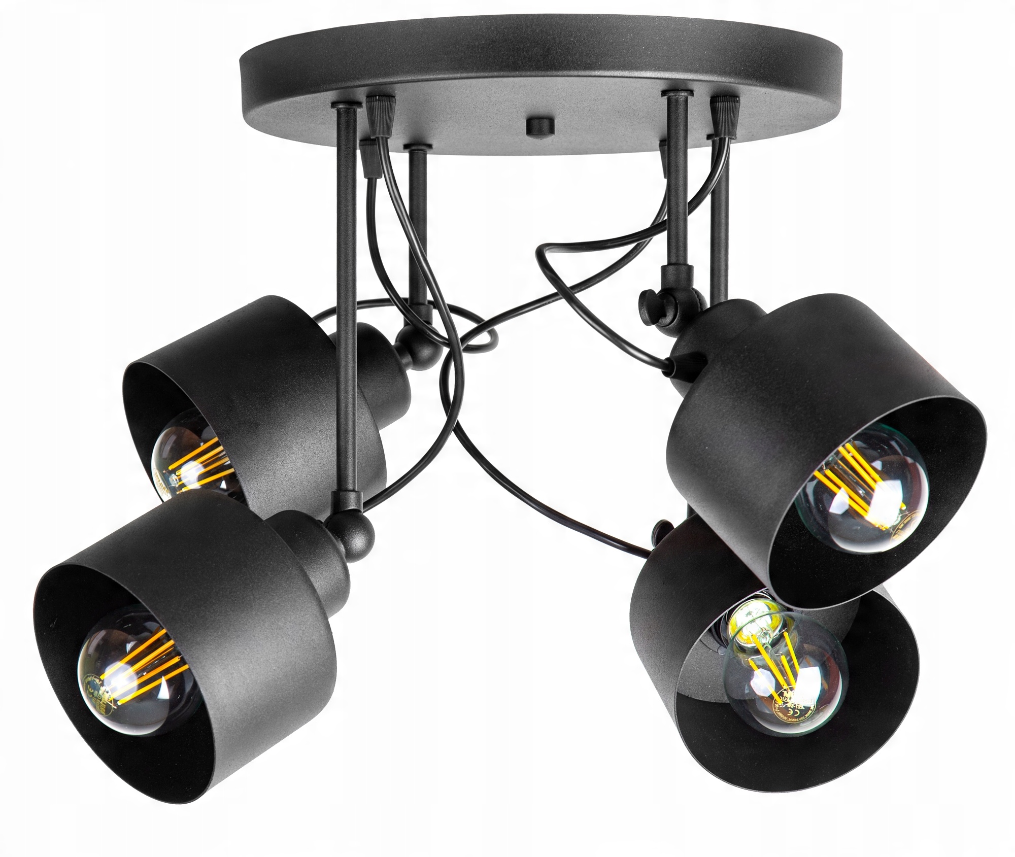

Lampa Sufitowa Plafon Żyrandol Loft Edison Led