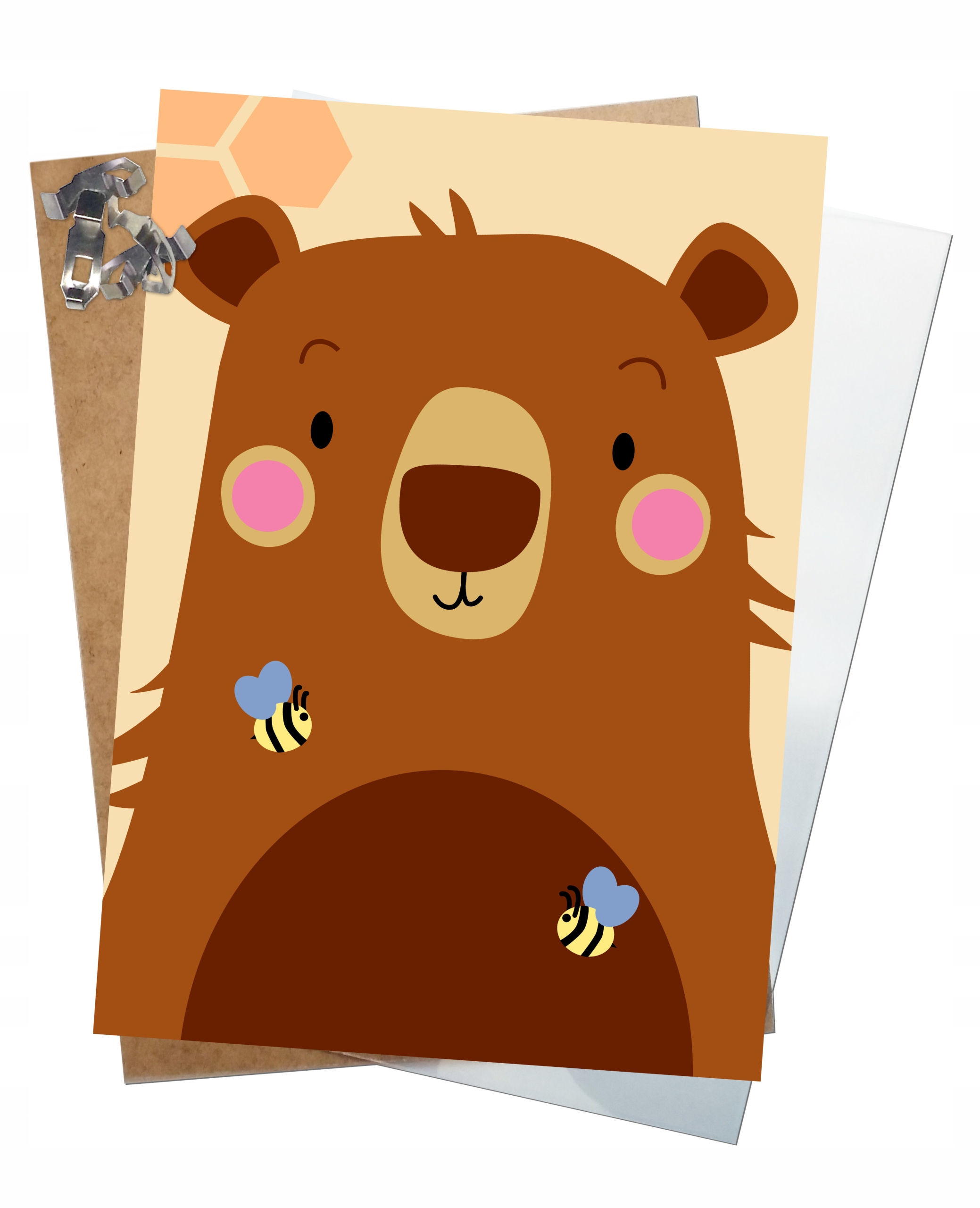 PLAKAT A4 OBRAZEK ZWIERZĘTA PREZENT DLA DZIECKA