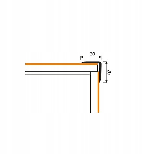 ARBITON Kątownik przyklejany orzech VPS3 PVC 186cm Marka Arbiton