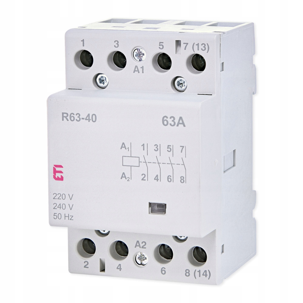 

Eti Stycznik Modułowy 3MOD 230V 63A 4Z 0R R63-40