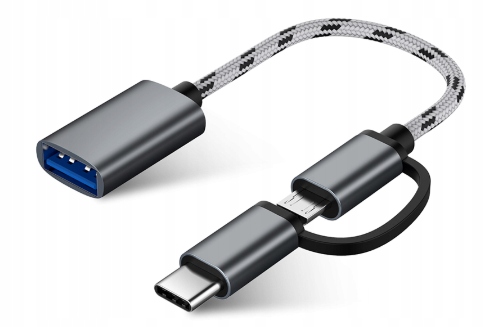 

Przejściówka Adapter 2w1 Otg Micro Usb-c na Usb 3
