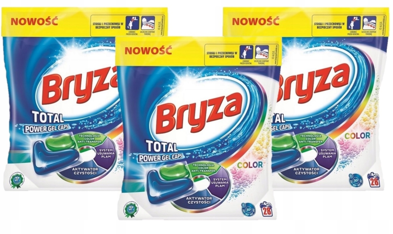 

Kapsułki do prania Bryza Total Power Color 84szt