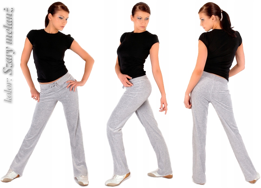 SPODNIE DRESOWE WELUROWE 2XL FITNESS DRESY Rozmiar XXL