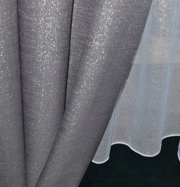 

Zasłona Len Szron szyta pod wymiar