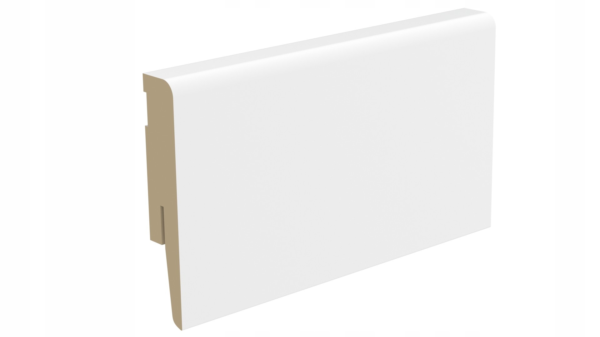 

Białe listwy przypodłogowe Mdf, cokoły 80x15mm -2m