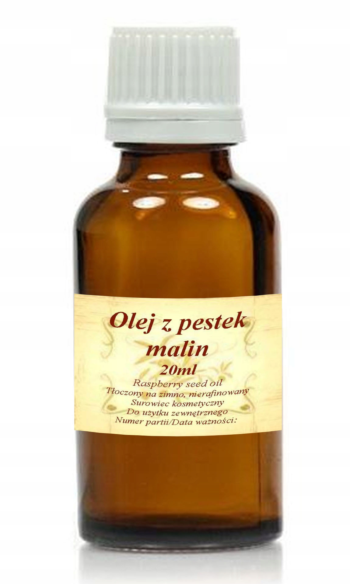 

Olej Z Pestek Malin 20ml zimnotłoczony