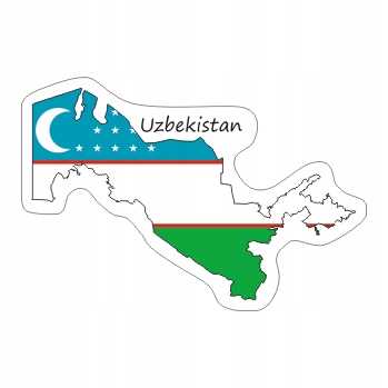 

Naklejka Uzbekistan na Walizkę Auto Moto Flaga