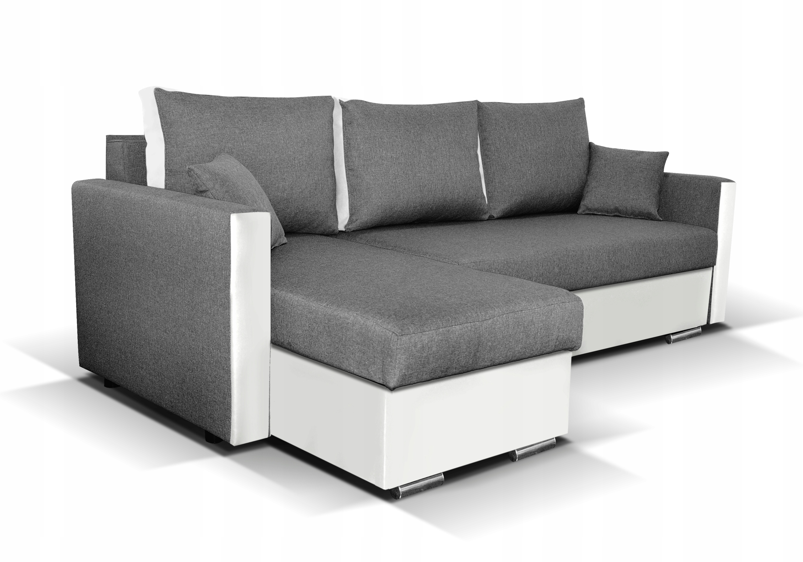 Narożnik 2x pojemnik funkcja spania sprężyny Szerokość mebla 220 cm