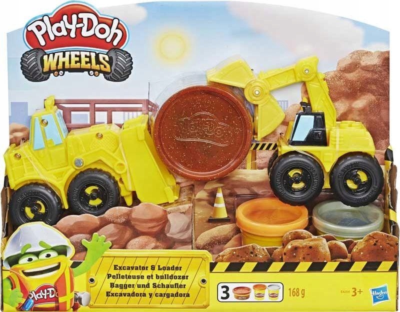 

Hasbro Play-Doh Wheels spychacz z tubami E4294