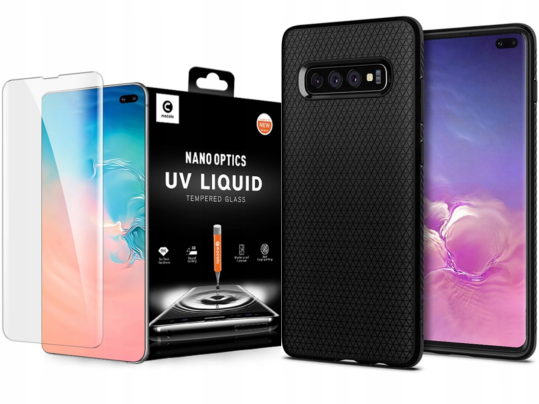

Spigen Liquid Etui Do Galaxy S10+ Plus +szkło Uv