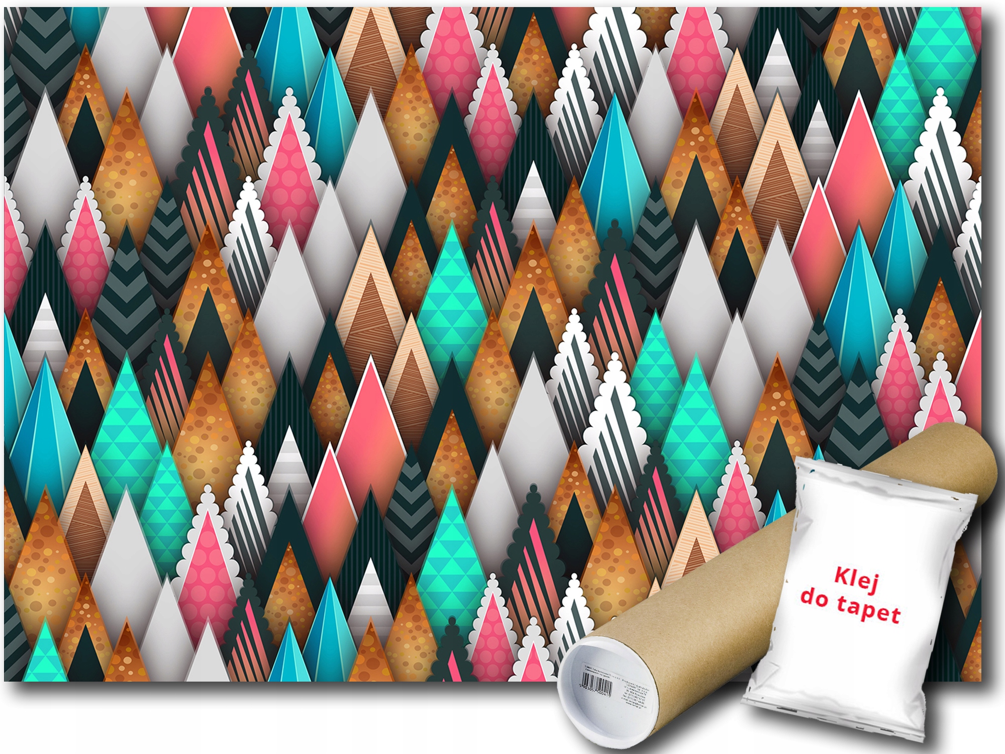 Vinylová Fototapeta Les Stromy Trojúhelníky 368x254