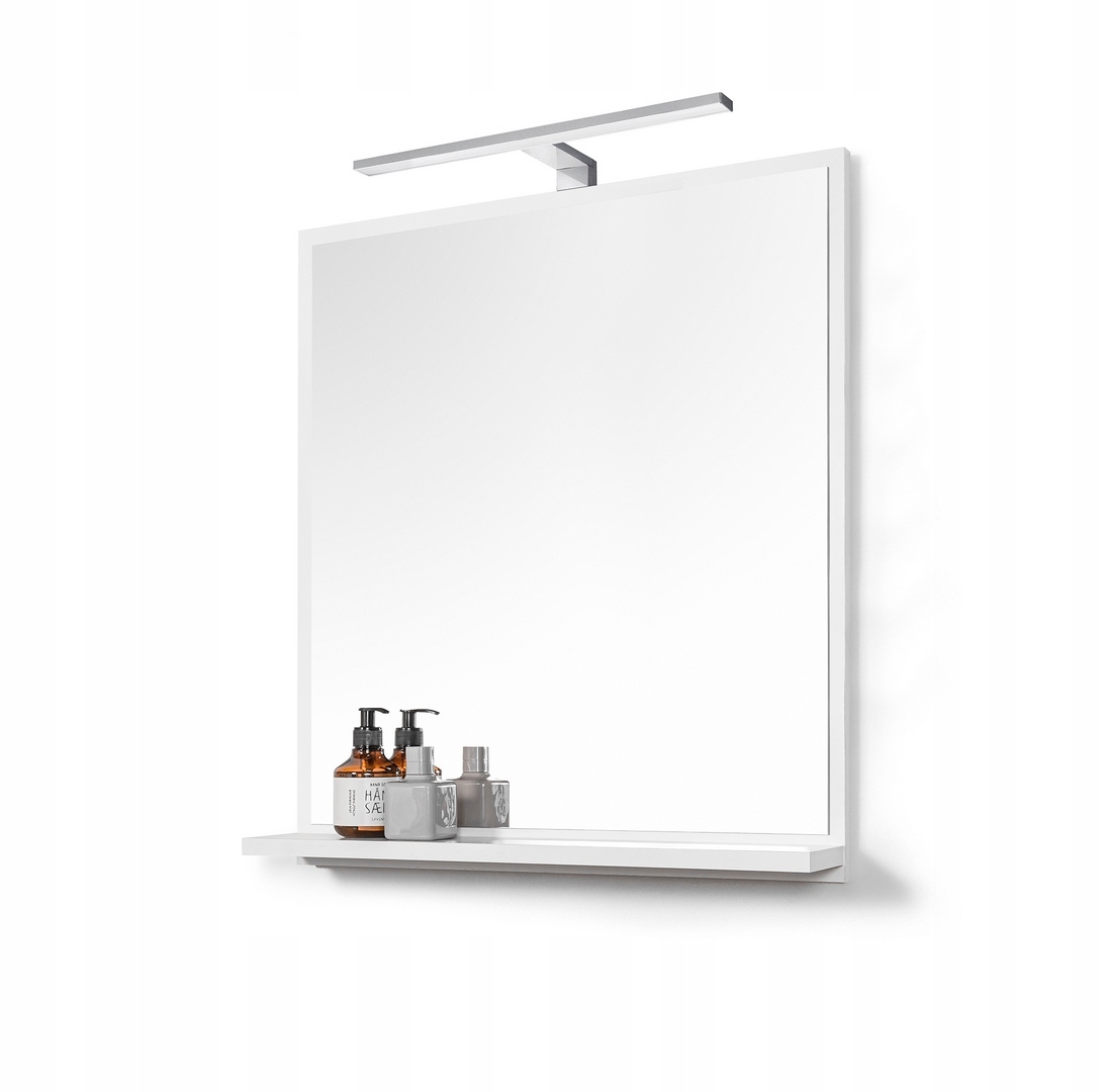 

Lustro z półką lustro łazienkowe oświetlenie Led