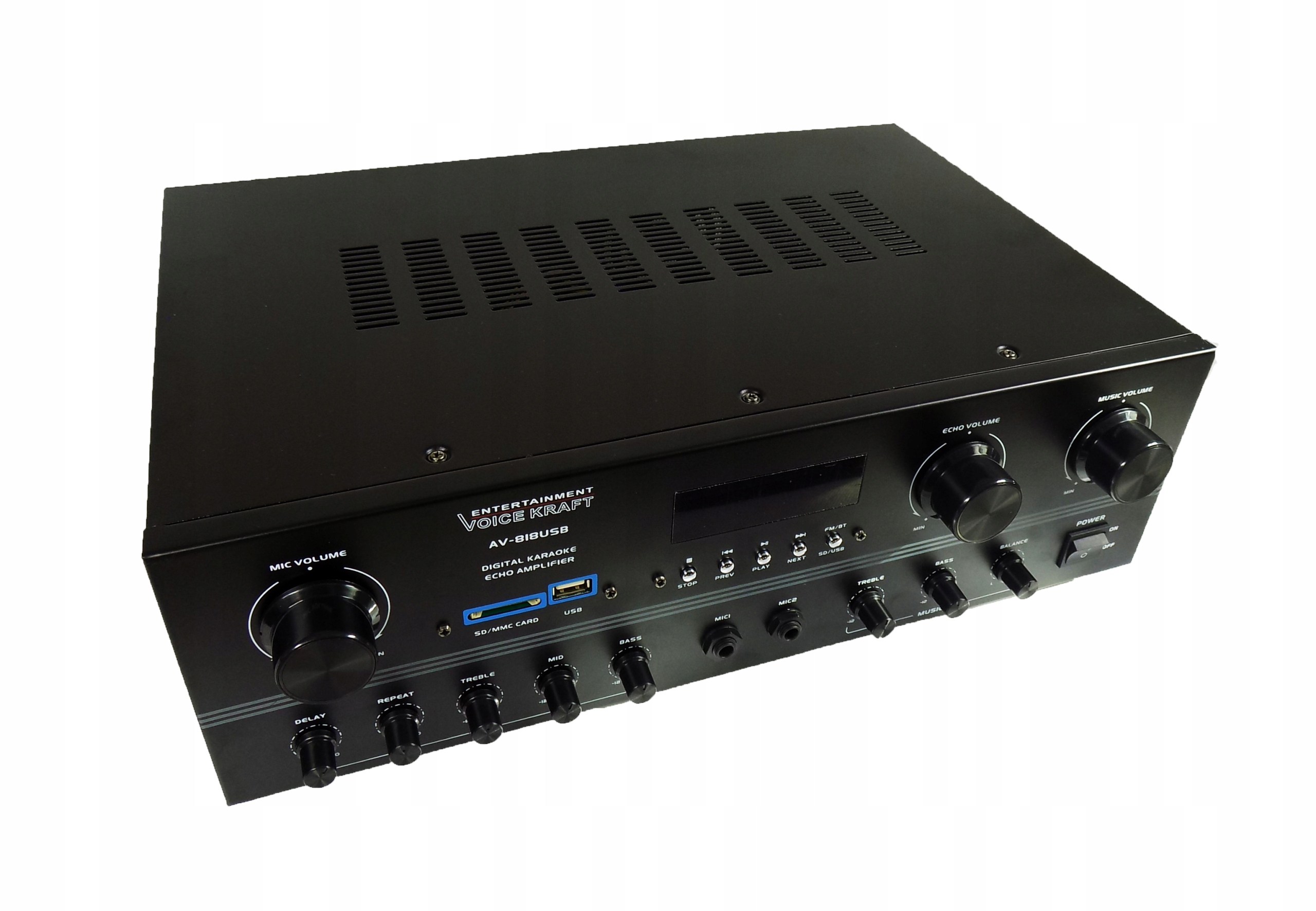 SOLIDNY WZMACNIACZ AMPLITUNER BLUETOOTH 5K + 2 MIK Kod producenta ltc e1004a