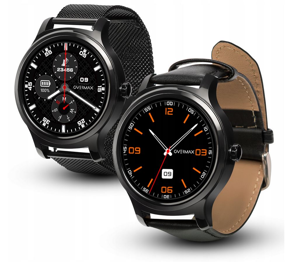 SMARTWATCH TOUCH 2.6 ZEGAREK 3 PASKI PULS PPG IP67 Materiał paska stal