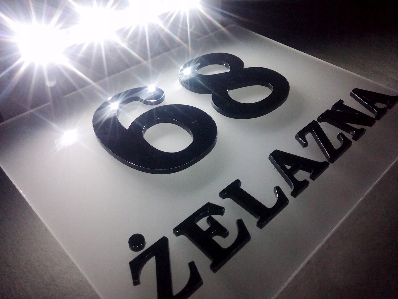 Tabliczka adresowa na słońce LED, PROJEKTY GRATIS Kod producenta SOL01