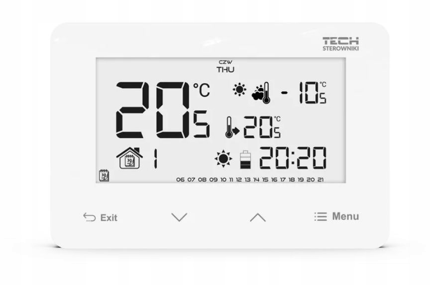 TECH ST-293 v2 regulator pokojowy bezprzew. BIAŁY Typ pieca dwufunkcyjny dwufunkcyjny z zasobnikiem cwu jednofunkcyjny komora spalania