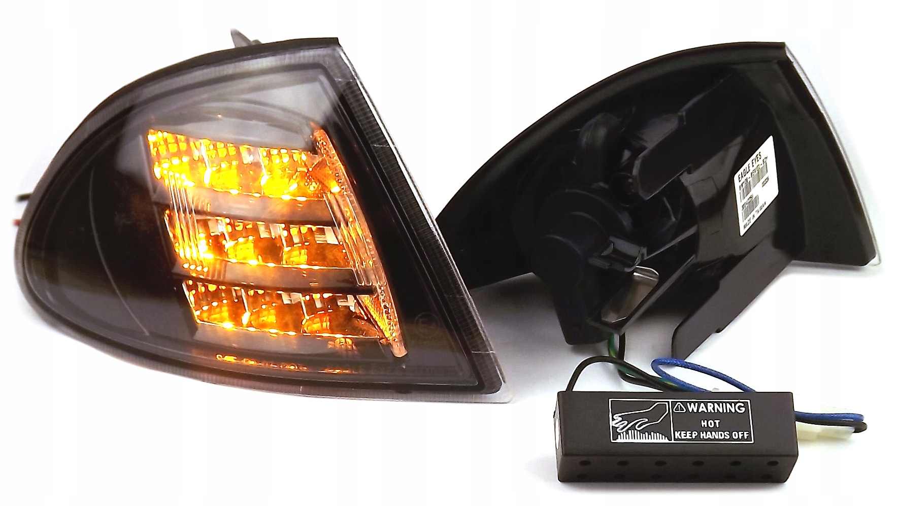 BMW E46 sedan touring KIERUNKOWSKAZY LED BLACK Installation side Right front Left front