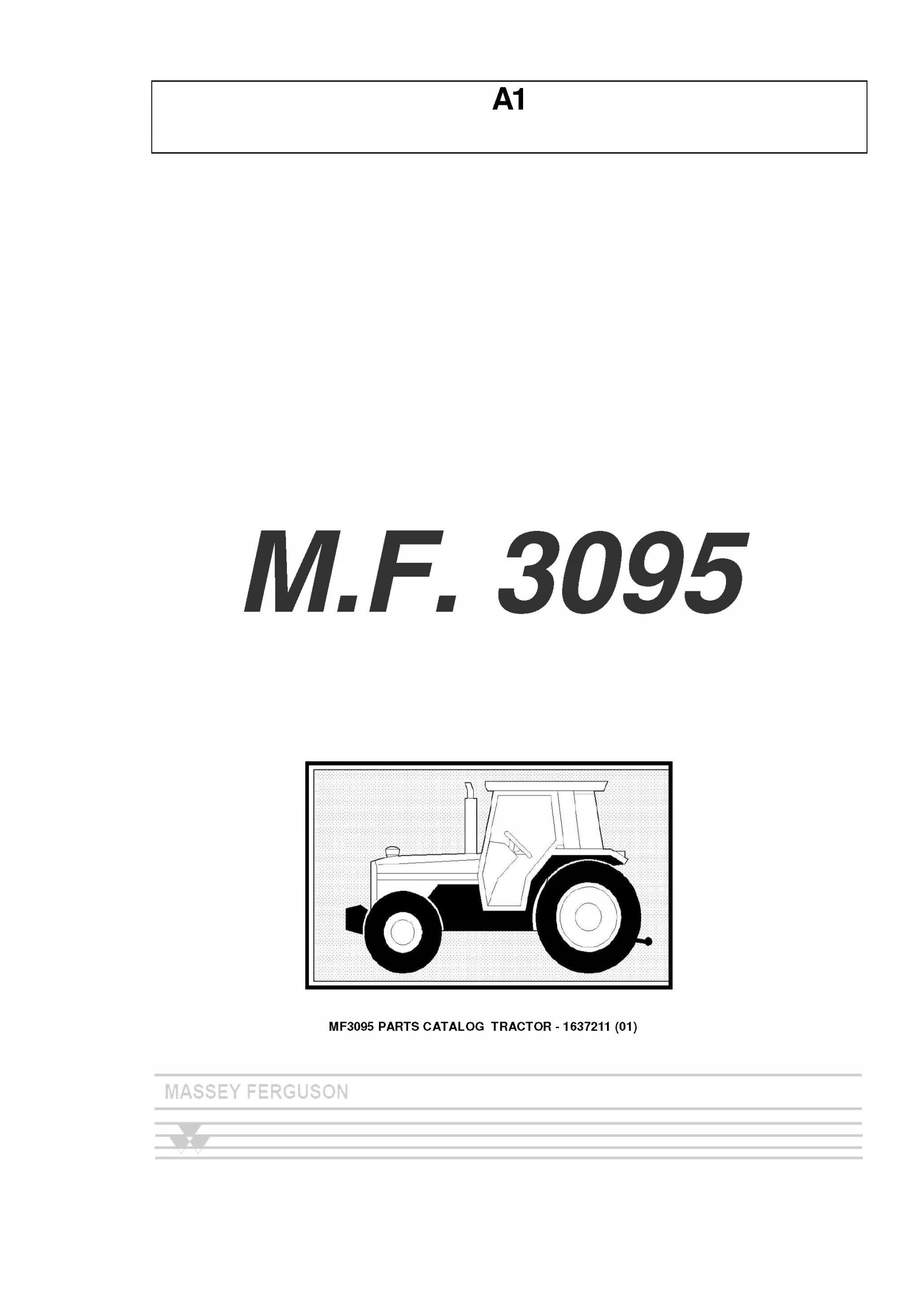 Каталог запчастей MF 3095 Massey Ferguson 3060 3075