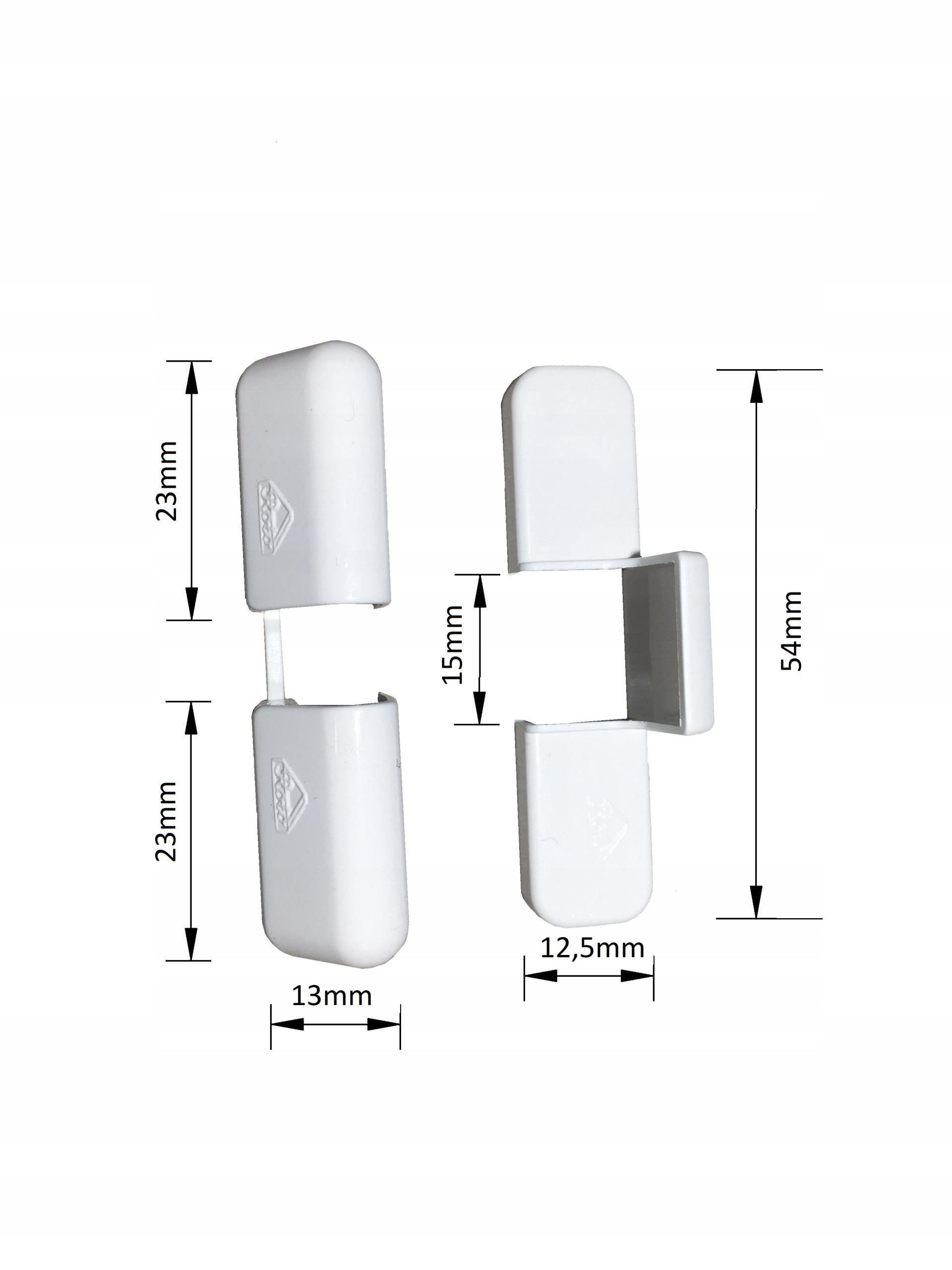 ROTO OSŁONKI ZAŚLEPKI NA DOCISK ZEWNĘTRZNY BIAŁE Kod producenta NA SKRZYDŁO OKNA BALKONOWYCH TARASOWYCH