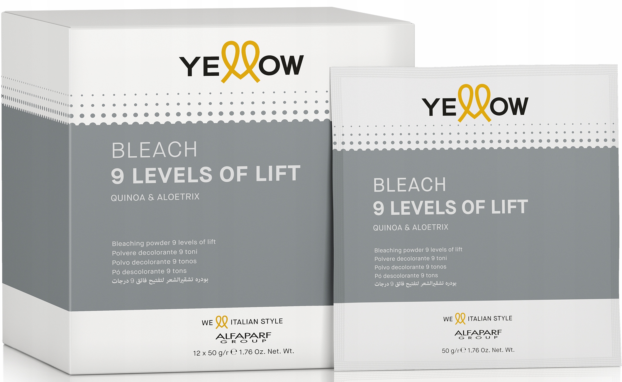 

Alfaparf Rozjaśniacz 9 tonów Yellow Bleach 50g