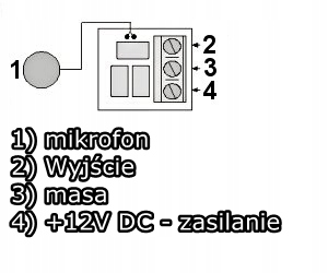 MODUŁ AUDIO REGULOWANY MP-1/R MIKROFON ABCV Marka Delta