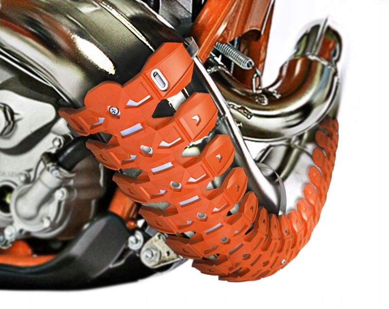 POLISPORT OSŁONA DYFUZORA ARMADILLO PIPE GUARD KOLOR POMARAŃCZOWY Dopasowanie do pojazdu produkt dedykowany