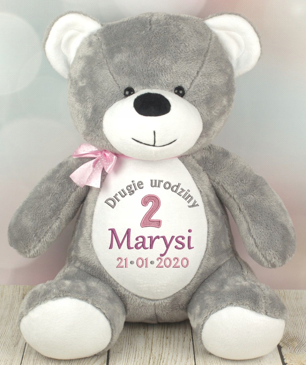 MIŚ z IMIENIEM DZIECKA PREZENT na ROCZEK URODZINY Marka inna