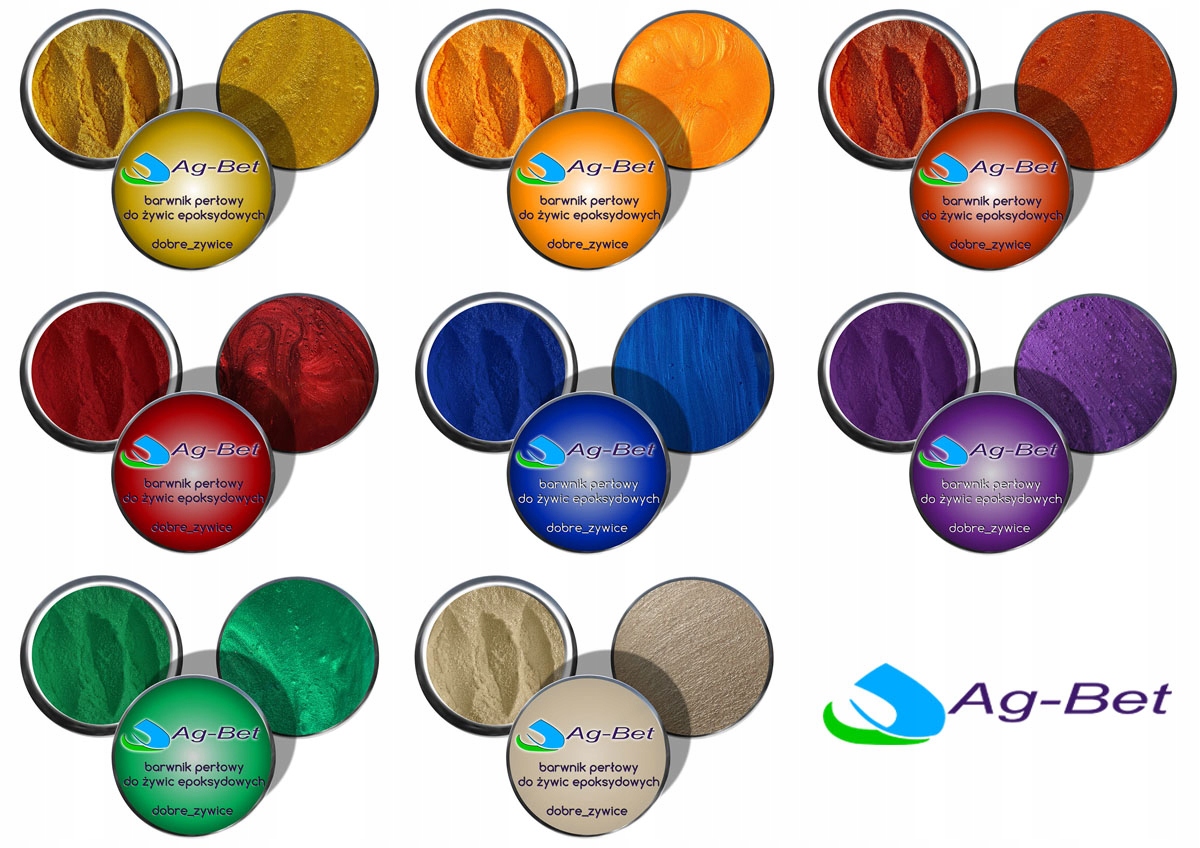 

Barwnik Perłowy do żywicy epoksydowej Zestaw 8 szt