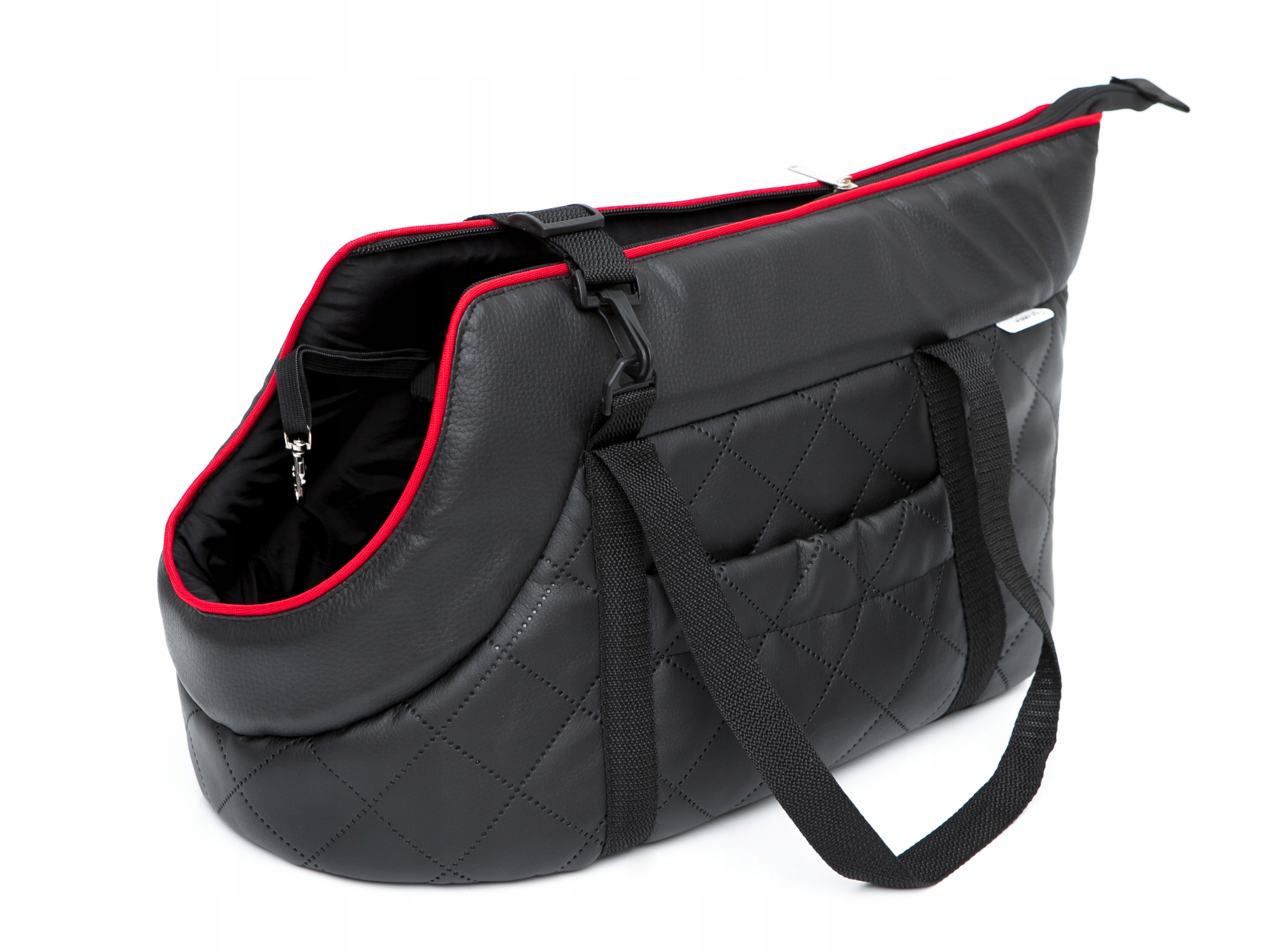 Levně Taška pro psa Velký Přepravka Nosítko Cestovní taška z eko kůže 50x30 cm