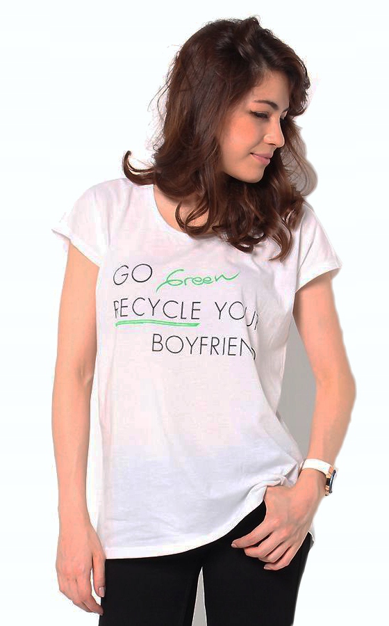 

Guess koszulka t-shirt biała bawełna nadruk eko S
