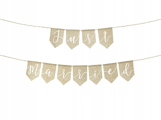 

Girlanda Baner Just married jutowy Eko plakat