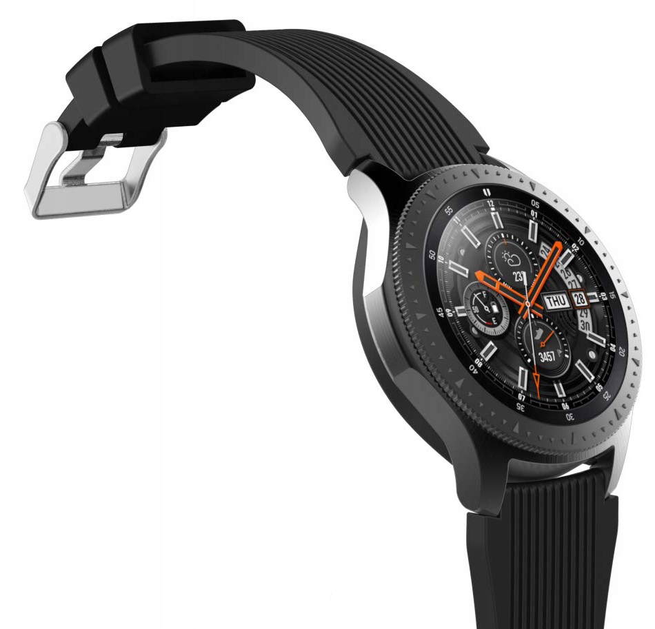 

Czarny silikonowy pasek Samsung Galaxy Watch 46MM