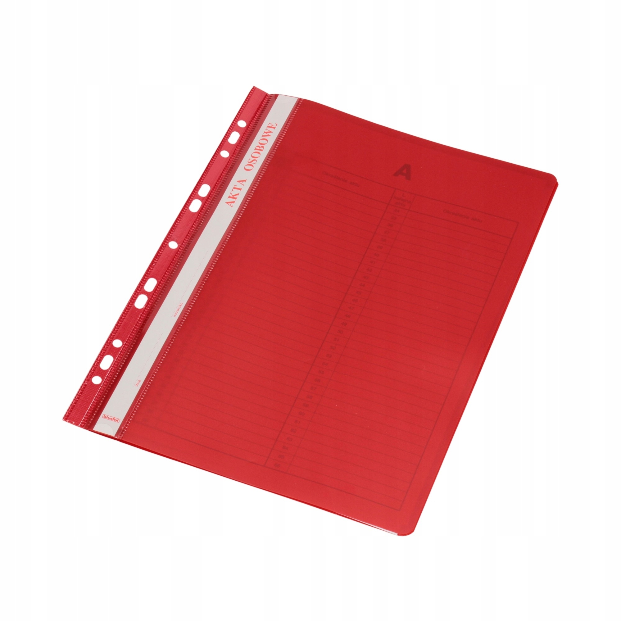 

Skoroszyt do akt osobowych A4 czerwony
