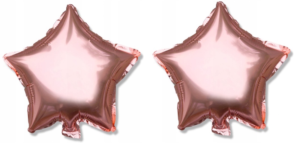 BALONY Z KONFETTI ROSE GOLD GWIAZDKI SERCA ZESTAW! Wype&Aring;nienie powietrze lub hel