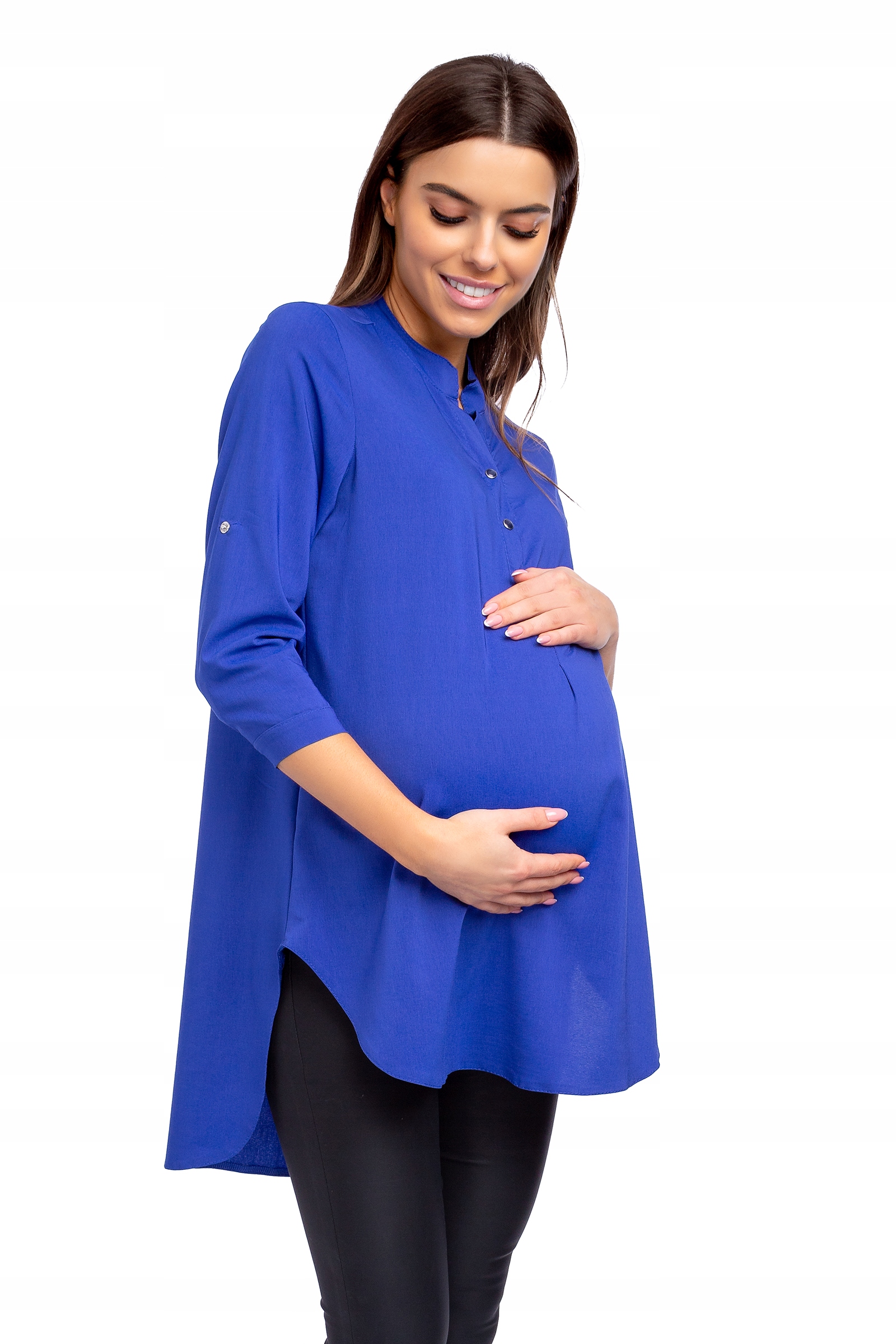 LUŹNA ASYMETRYCZNA CIĄŻOWA SUKIENKA TUNIKA R - 38 Marka inna