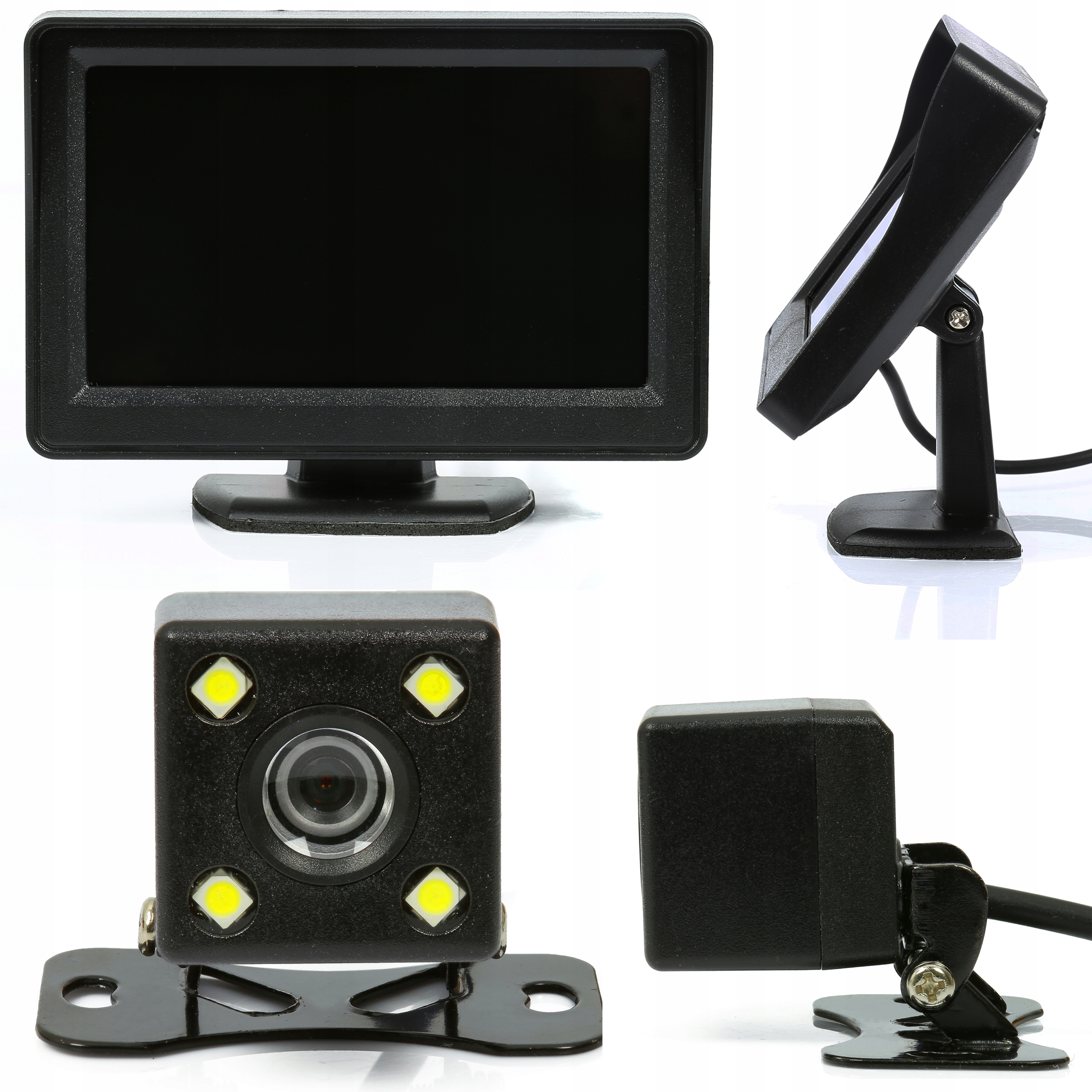 

Kamera Cofania 4 Diody Led Monitor 4,3'' LCD 2x Av