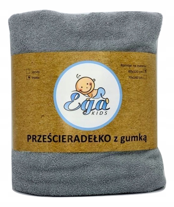 

Prześcieradło Do Łóżeczka Ega Kids 120X60 Frotte